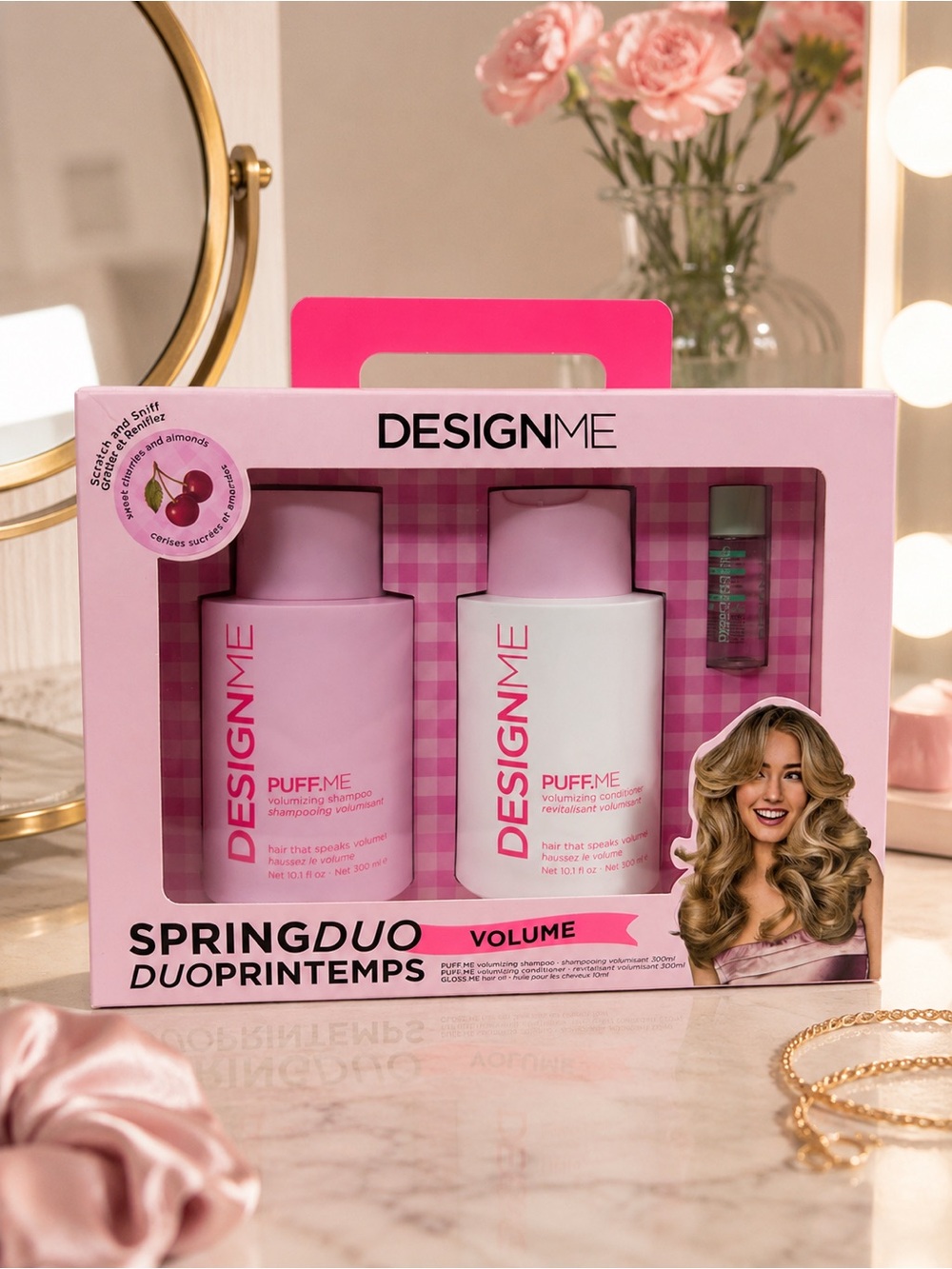 DesignMe Spring Duo Volume Gift Set + Gloss.Me Oil | New